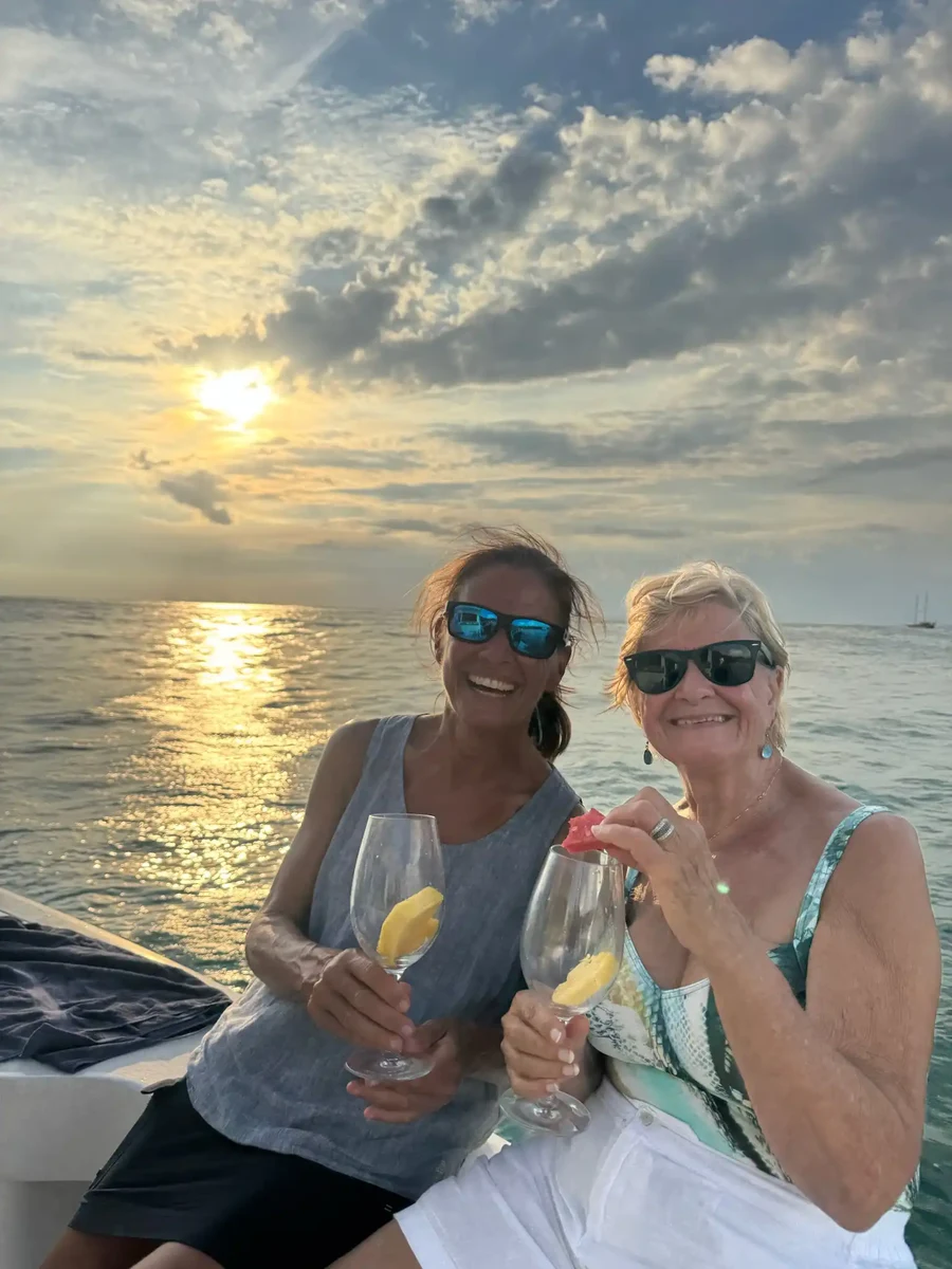 Golden hour on the water off Quepos, Costa Rica